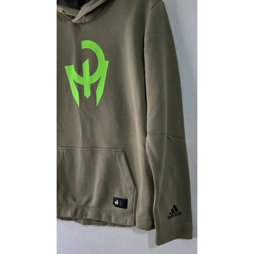 Patrick Mahomes Adidas Olive Hoodie Kansas City Chiefs Football Pullover Sz‎ M